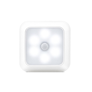 Stick-on magnet LED natlampe med bevægelsessensor - Hvidt lys